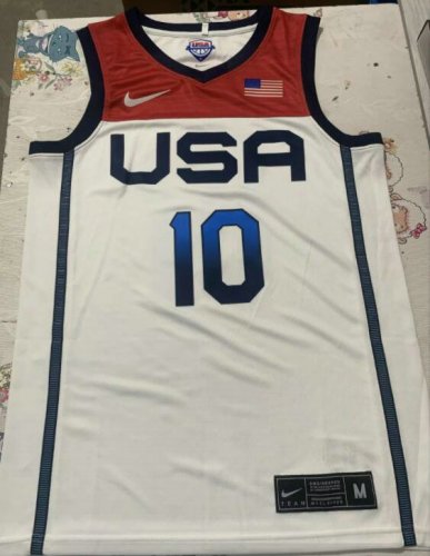 10 Tatum 2020 Olympic USA Team jersey white